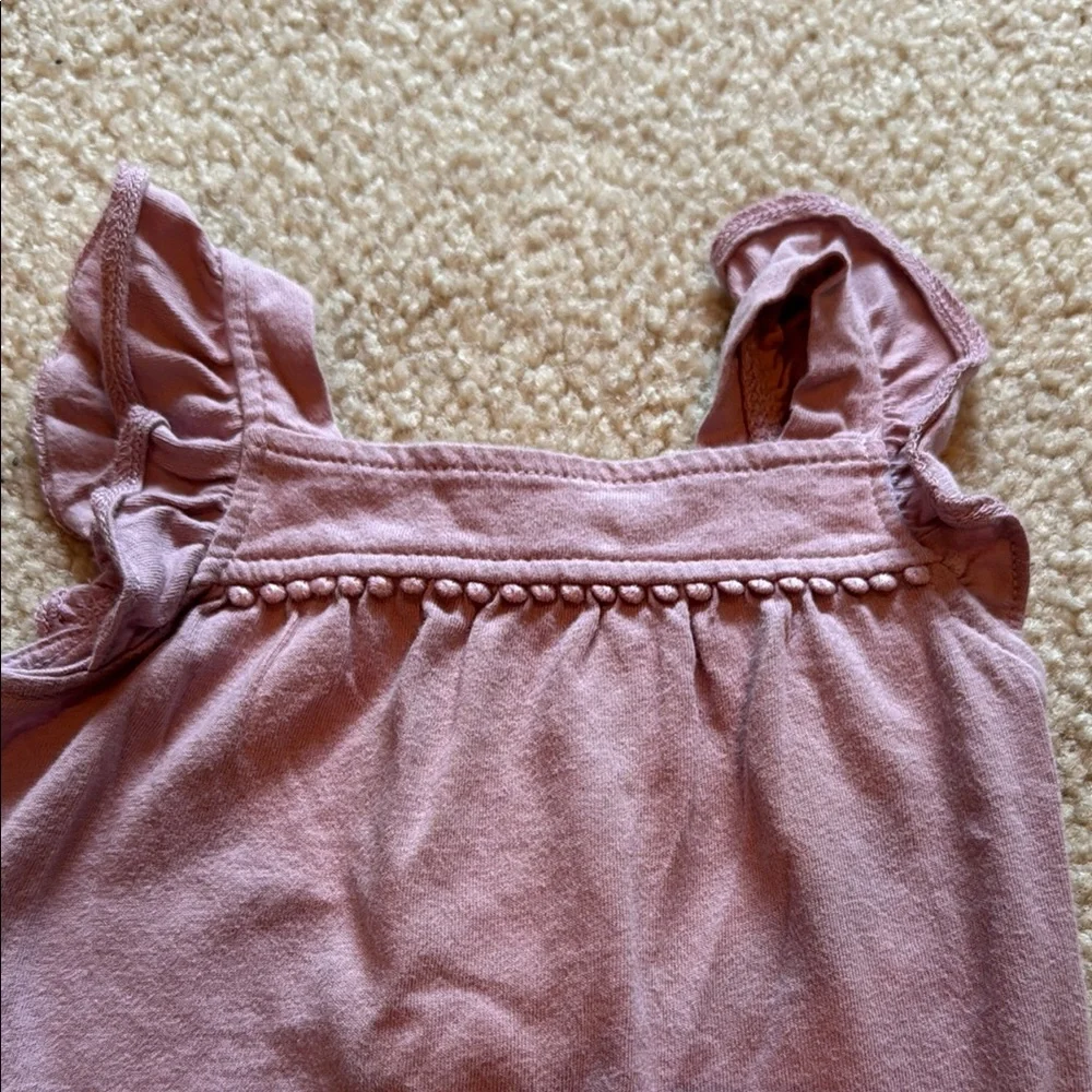 Carters 3 month Purple and Orange Kids Romper Set
